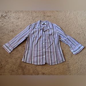 Business Shirt - Striped Button down, half sleeve